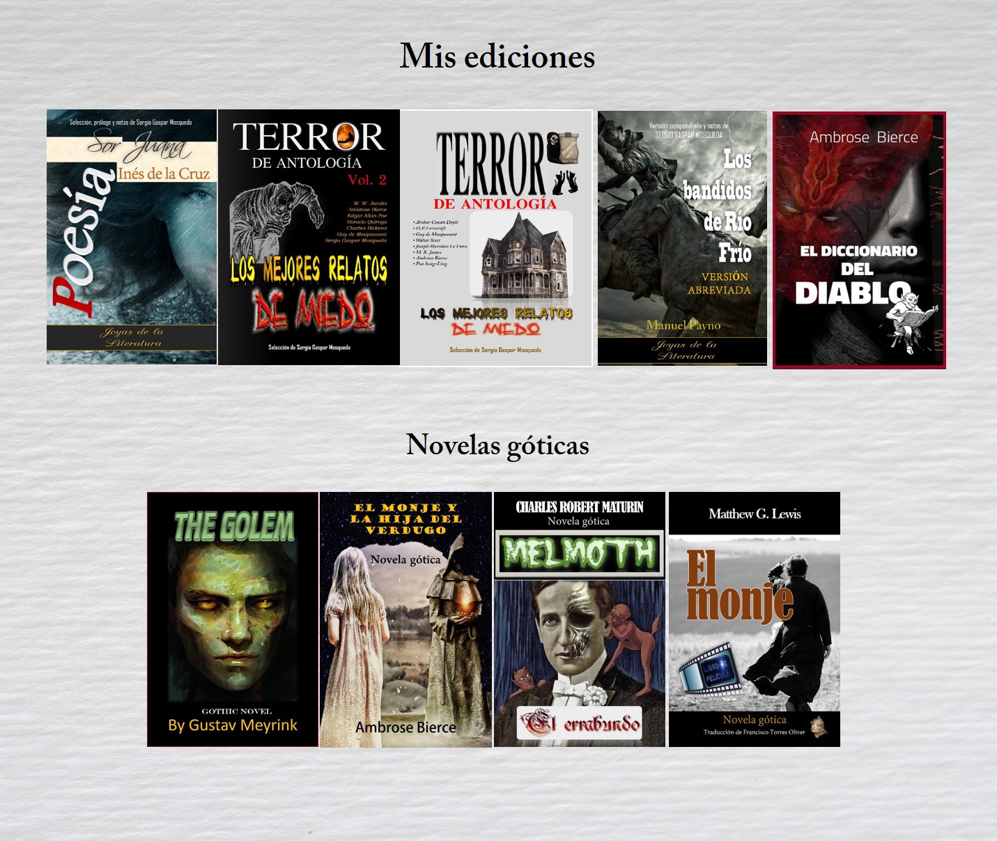 Mis ediciones